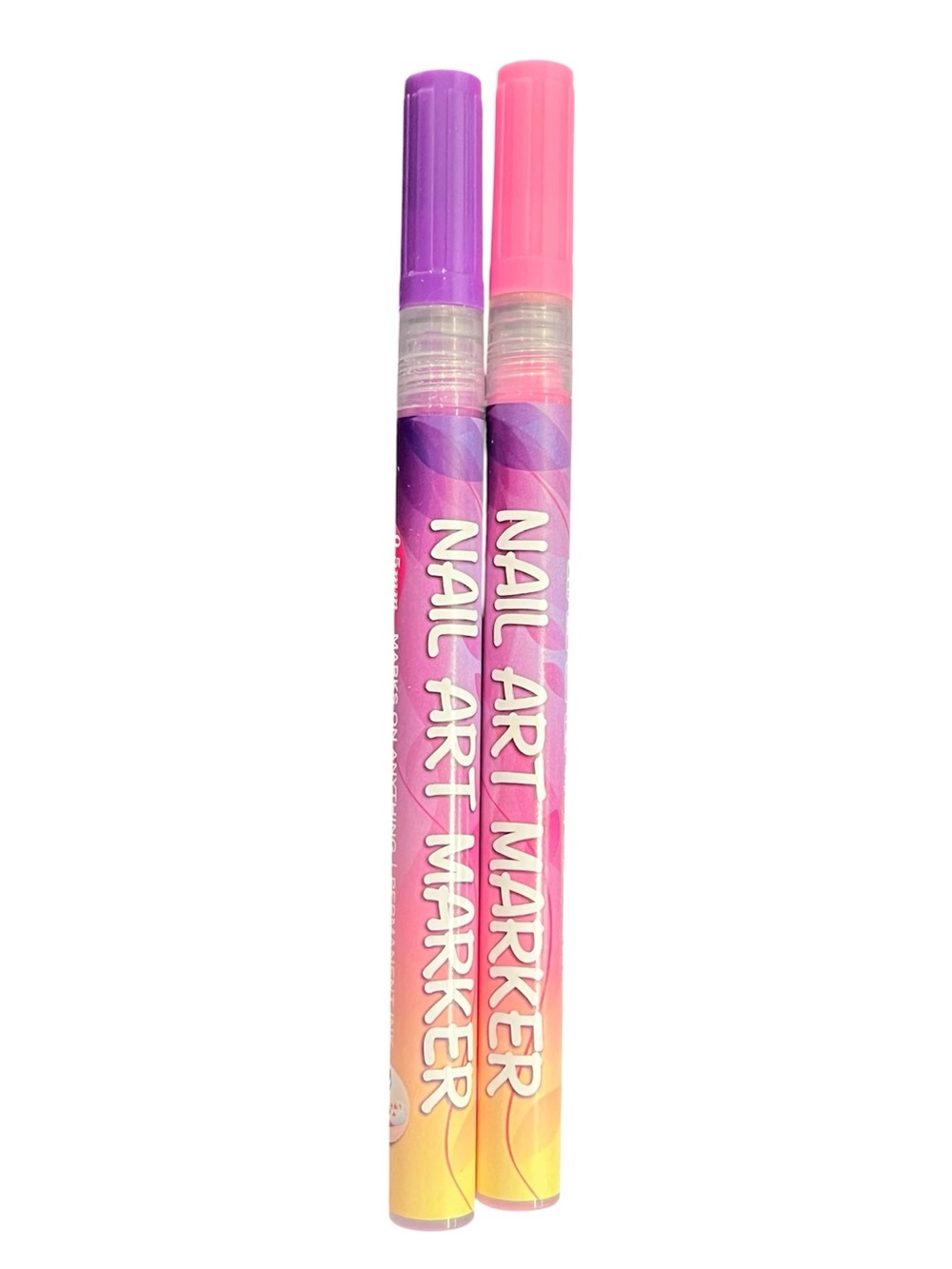 New DIY Nail Art Marker Pens Dual Pack Colors Pink & Purple